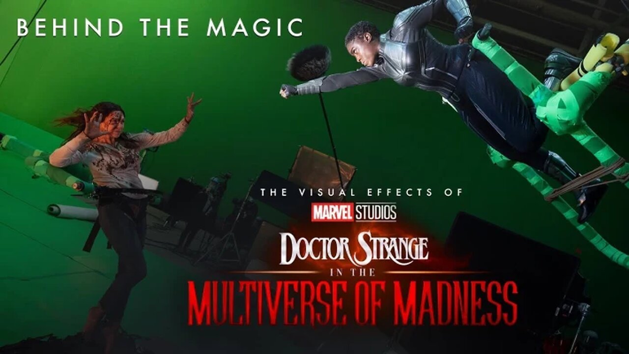 Elizabeth Olsen behind the scenes - Doctor strange multiverse