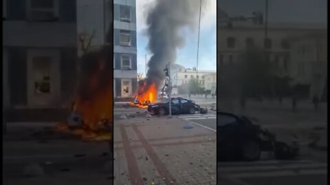 🇺🇦GraphicWar18+🔥Aftermath of Ruski-Terrorist Drone Attack on Kyiv - Glory to Ukraine #shorts