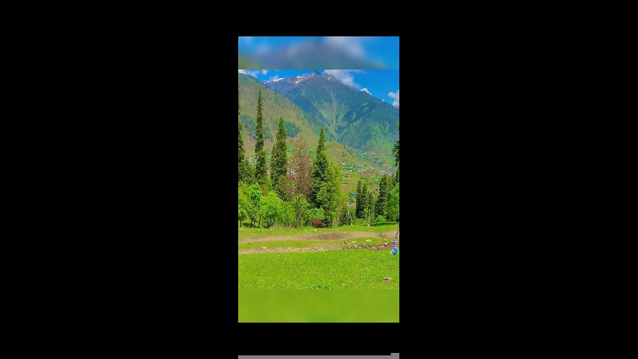 Kashmir Stunning Mountain and Village Landscape #kashmir #kashmirvalley #viral #trending #viralvideo