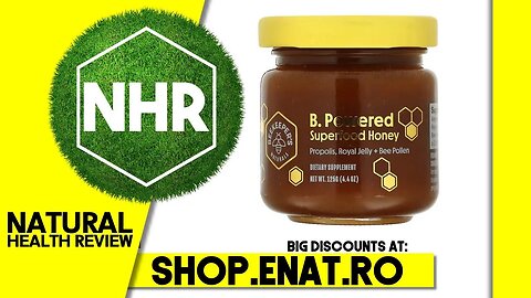 Beekeeper's Naturals, B. Powered Superfood Honey, 4.4 oz (125 g)