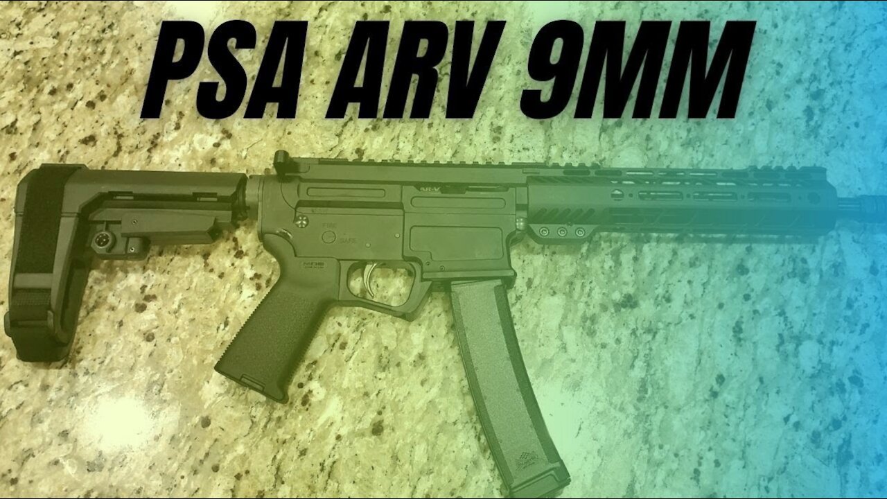 PSA AR-V 10.5" 9MM 1/10 LIGHTWEIGHT M-LOK MOE EPT SBA3 PISTOL