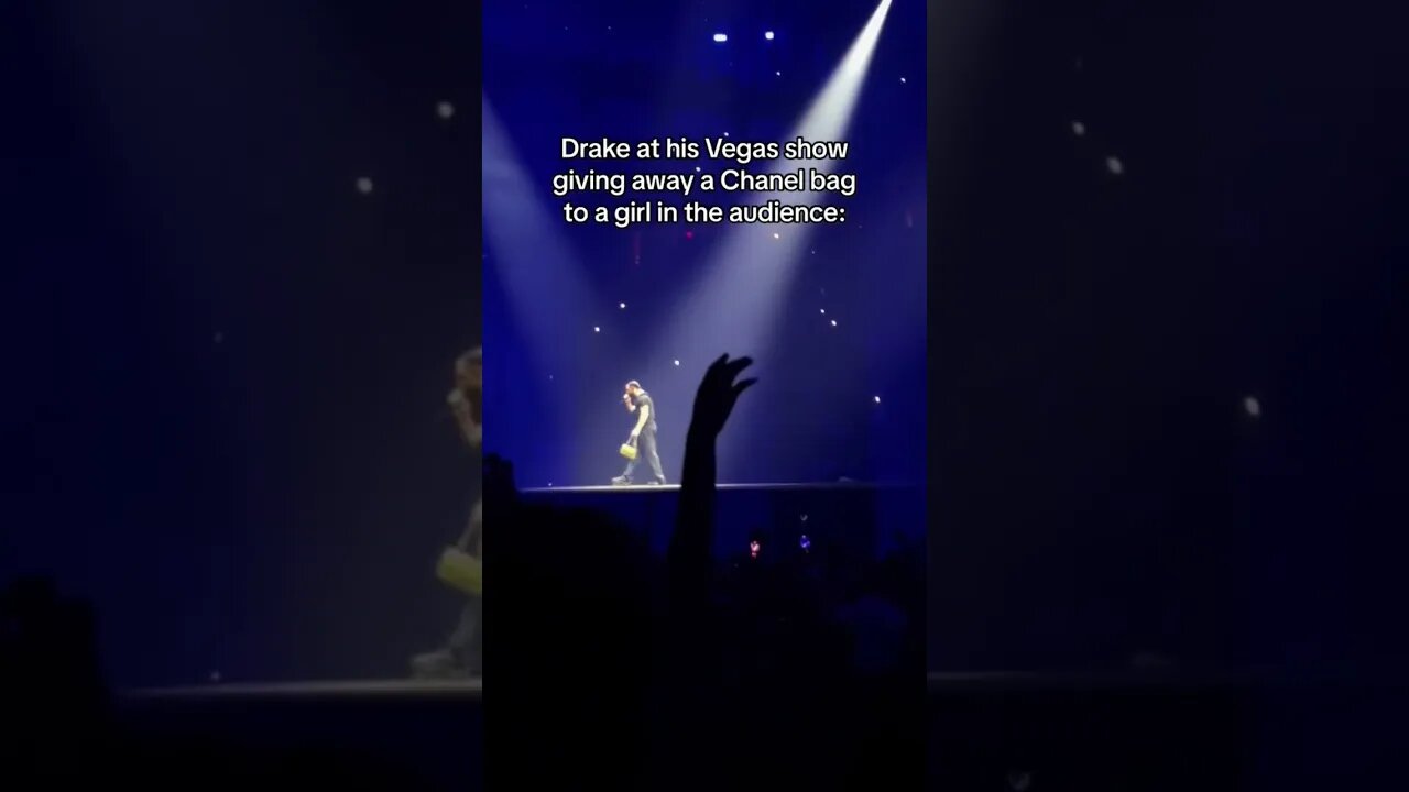 Drake gives away a Chanel Bag at Concert (via: ashnaparikh) #music #concert #drake