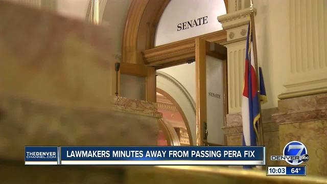 Colorado lawmakers minutes away from passing PERA compromise