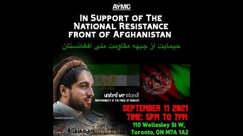 National Resistance Front of Afghanistan - Toronto 2021