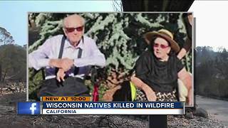 Elderly Wisconsin-natives killed in California wildfires