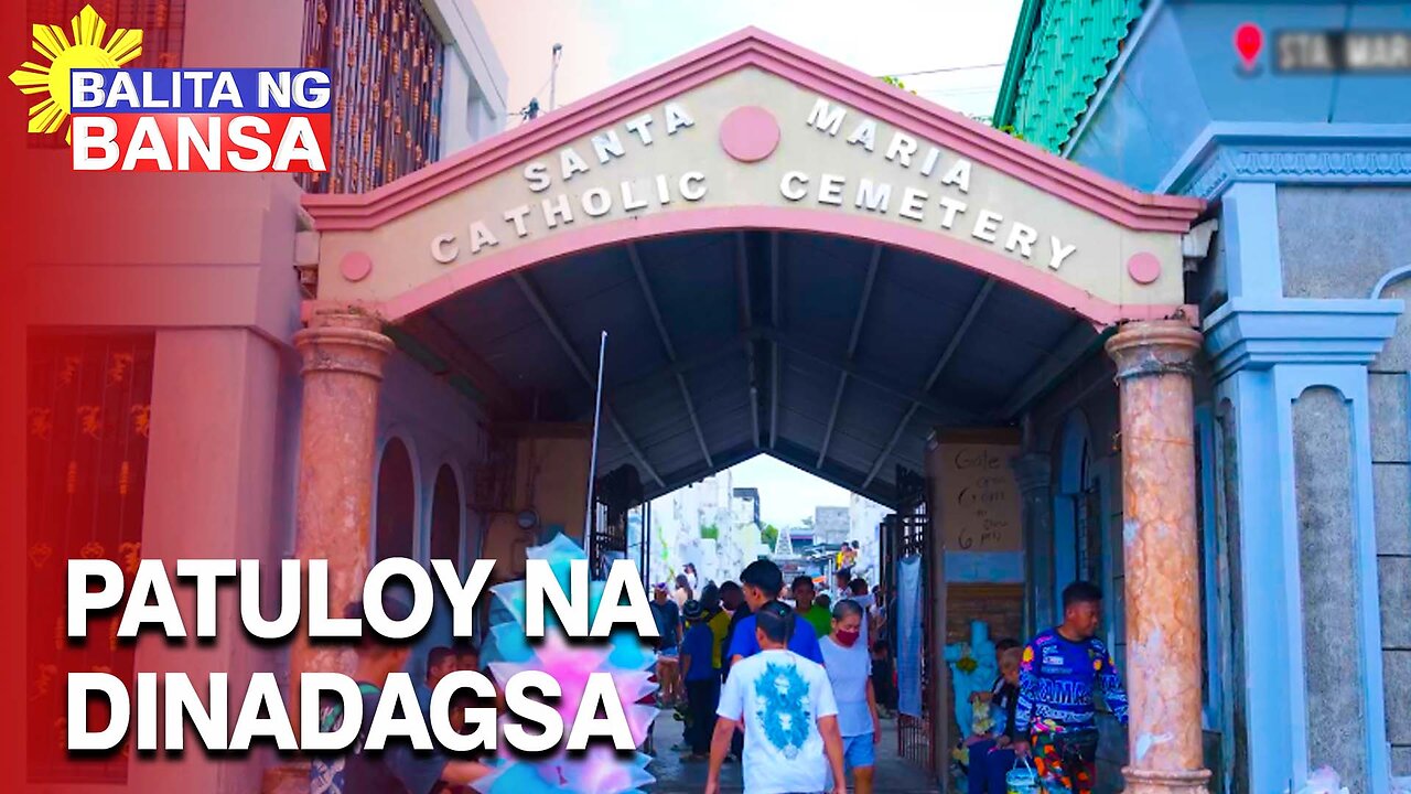 Sta. Maria Catholic Cemetery sa Bulacan, patuloy na dinadagsa ng tao