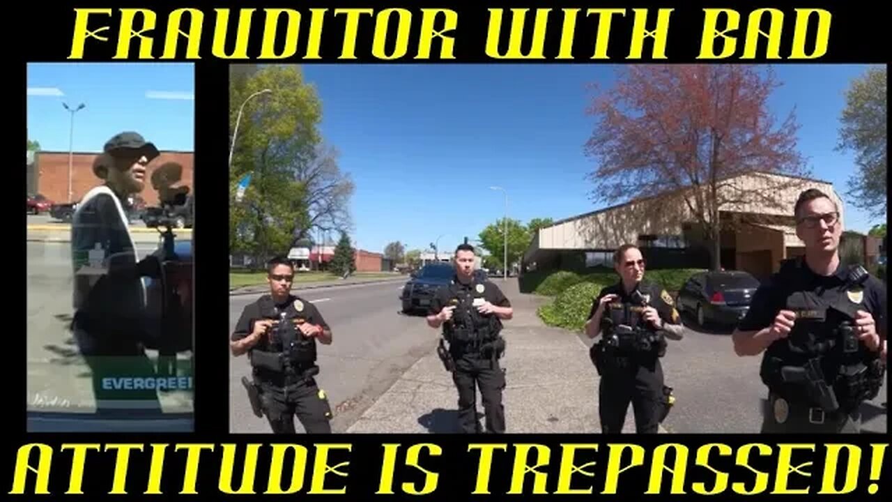 Frauditor With Bad Attitude & Smart Mouth Trespassed: HAHAHA!