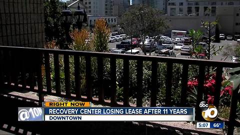 Recovery center losing lease after 11 years