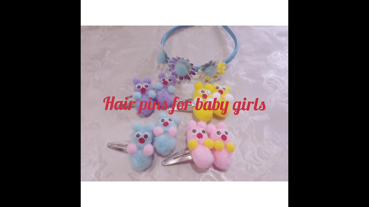 how to make hair pins & hair bands for baby girls