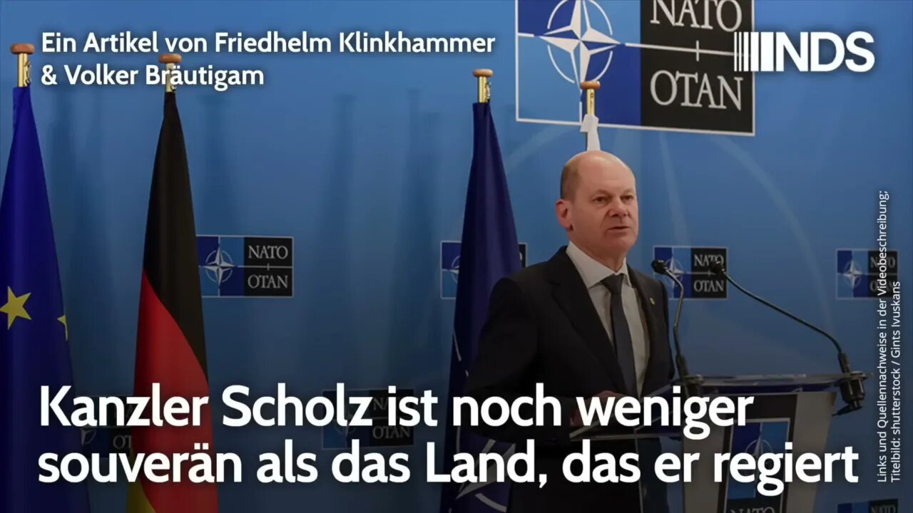 Kanzler Scholz ist noch weniger souverän als das Land, das er regiert. Klinkhammer & Bräutigam | NDS