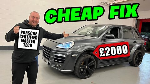 WE BOUGHT A CHEAP NON-GENUINE PORSCHE PART TO FIX OUR £2000 BARGAIN SUV