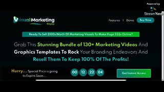 Visual Marketing Mate Review, Bonus – Professional Videos & Marketing Graphics Bundle - PLR Reseller