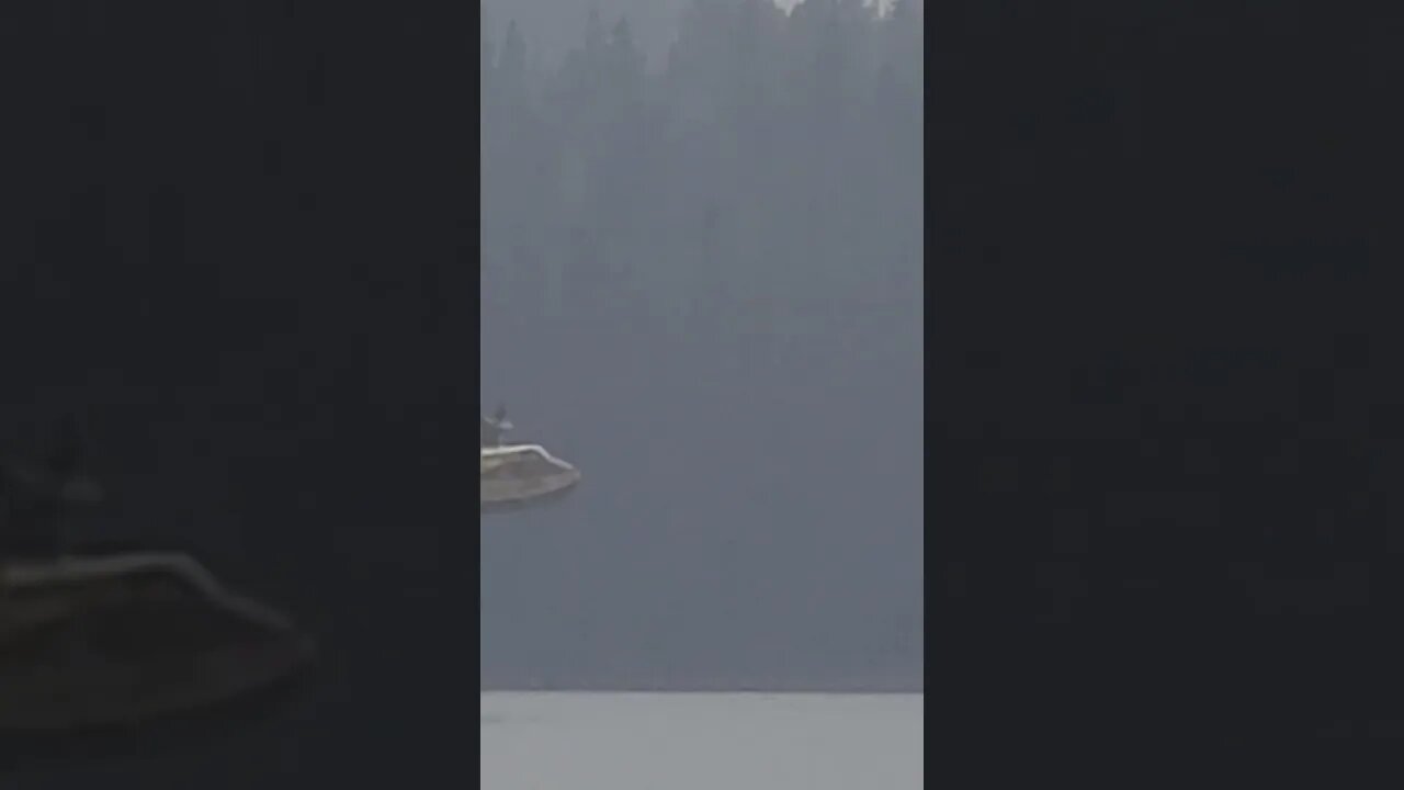 wild fire water bombers filling up on Chimney Lake BC #campinglife #lakecamping #bcwildfire