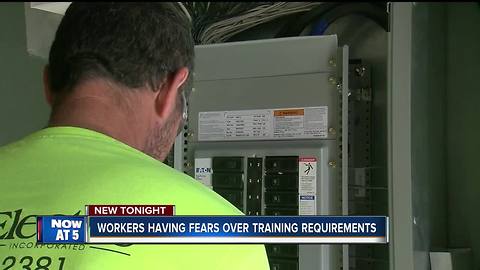 Electricians fear training requirement changes