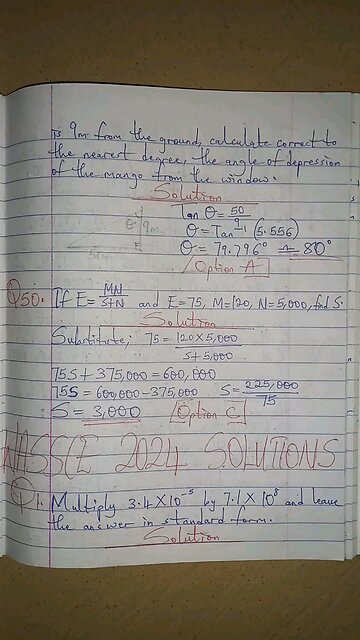 #WASSCE#2024#MATHS#OBJECTIVE#QUESTIONS#1#TO#19 #CORRECT#SOLUTIONS#ONLY#BY#HEROINEC😊✅️👌