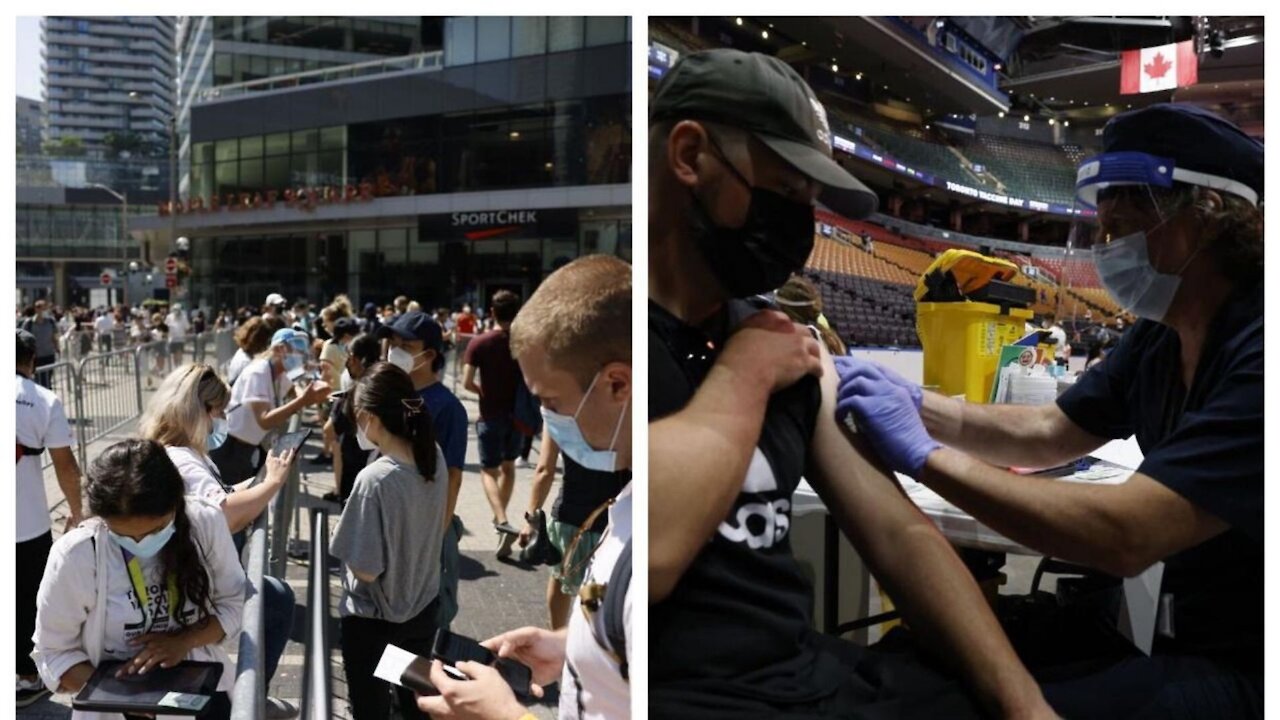 25K People Are Getting Vaccinated In Toronto Today & Here’s What That Looks Like (PHOTOS)