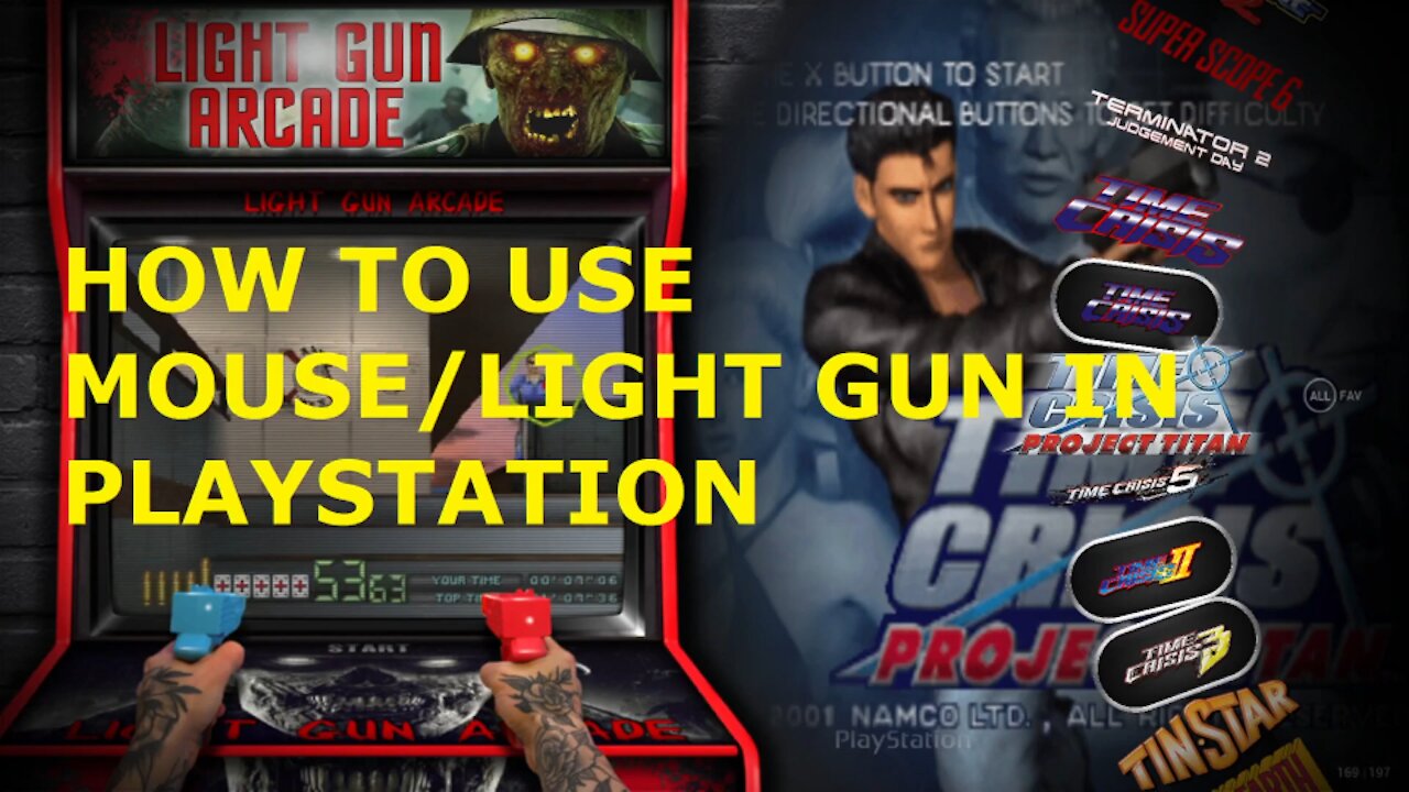 How to use mouse/light gun in Sony PlayStation