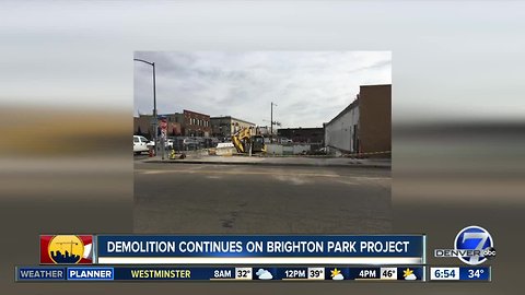 Demolition continues for Brighton Park project