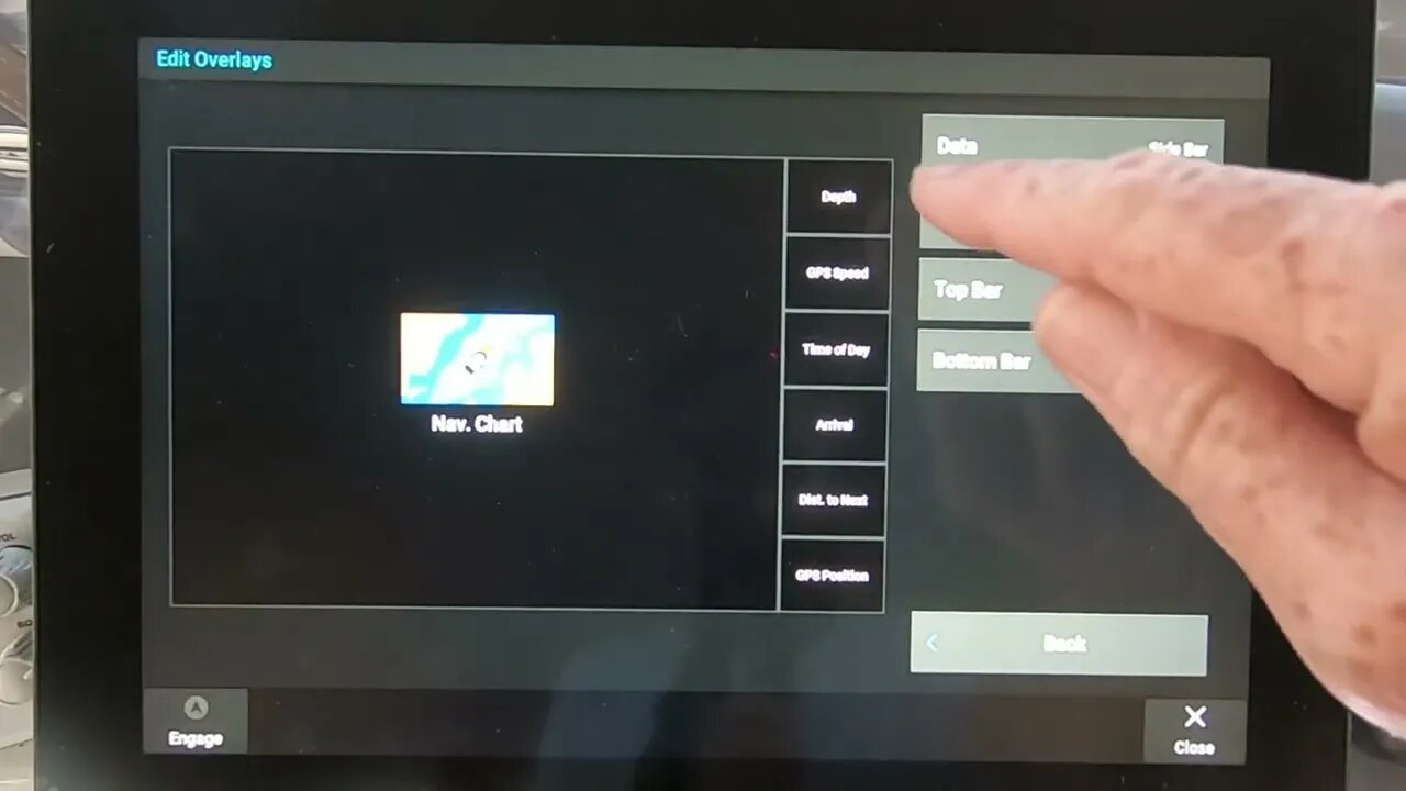 Garmin GPSMap 1243xsv Overlays - How to Adjust Data Overlays