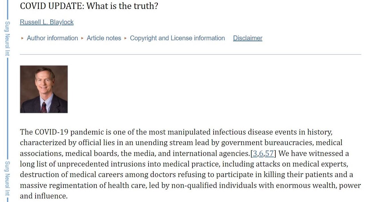 NIH says on its website - "Covid is the biggest lie of all times!"