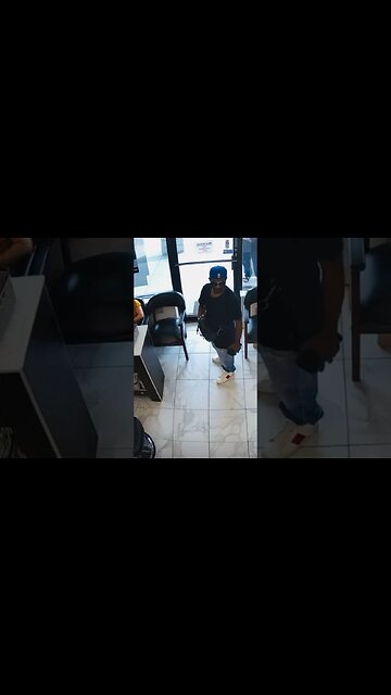 Failed robbery at nail salon as customers ignore demand, Atlanta GA.