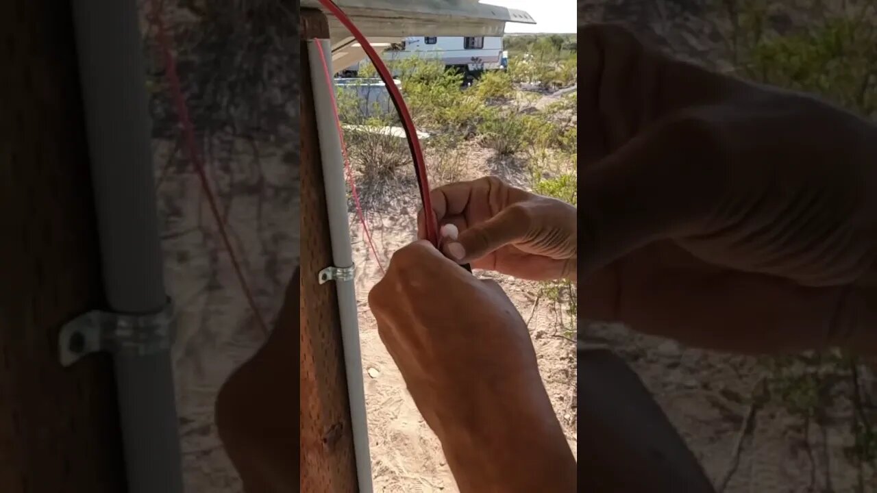 #videoaday Oct 18 pulling PV wire with a vacuum