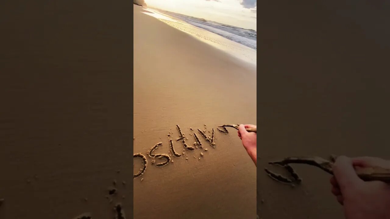 Stay POSITIVE ❤️ #youtubeshorts #beach #shorts #asmr