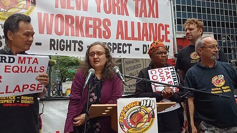 The Exemption from Congestion Pricing Rally Outside @GovKathyHochul Office 6/21/23 hosted by @NYTWA.