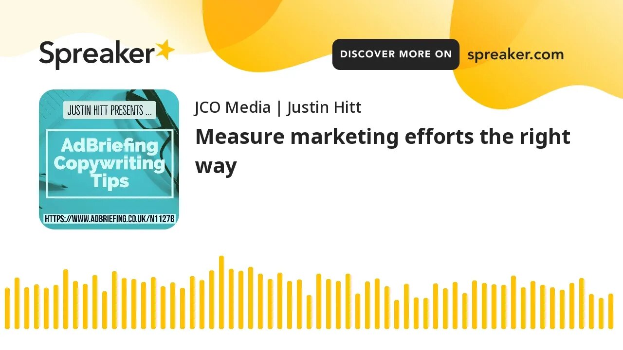 Measure marketing efforts the right way