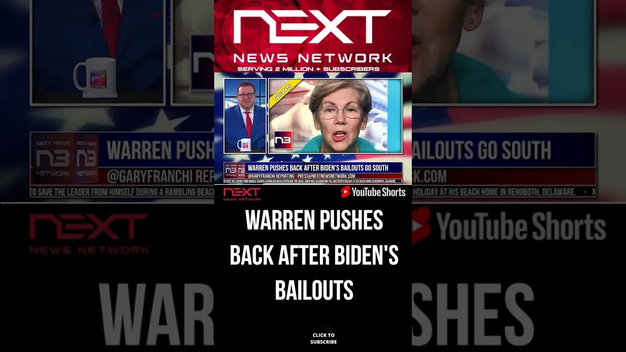 Warren Pushes Back After Biden's Bailouts Go South #shorts