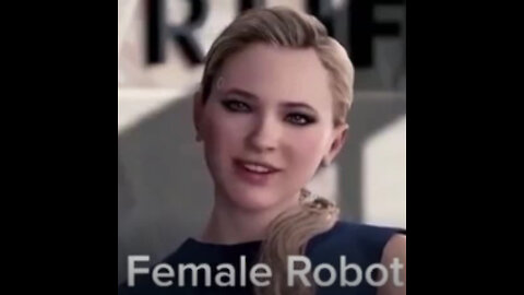 Female Robot with a warning to humanity