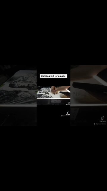 Charcoal art for page 27