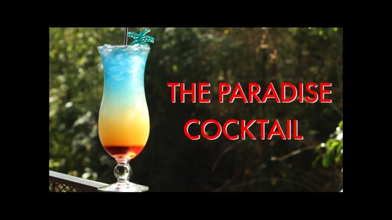 How To Make A Paradise Tropical Layered Cocktail Easy