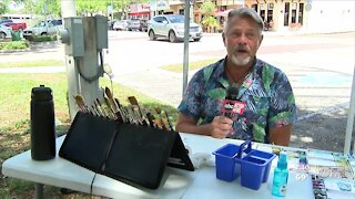 Artists take their paintbrushes to the sidewalk in Gulfport