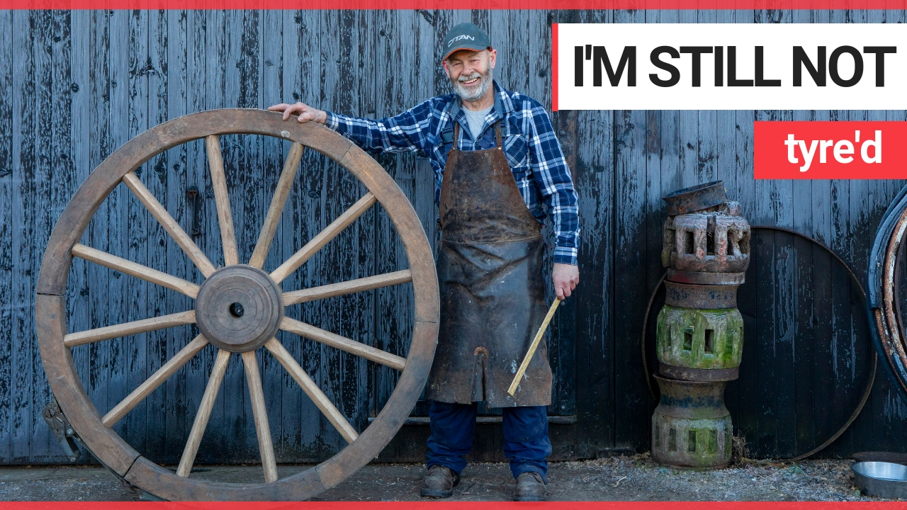 Stunning wooden creations of Scotland's last working wheelwright