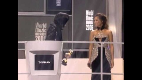 Micheal Jackson and Beyonce At Music Award Night