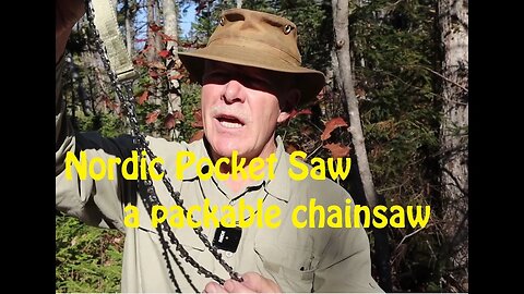 Nordic Pocket Saw - a packable chainsaw