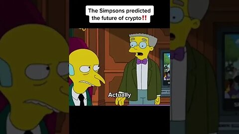 SIMPSONS predict millionaires in crypto #shorts