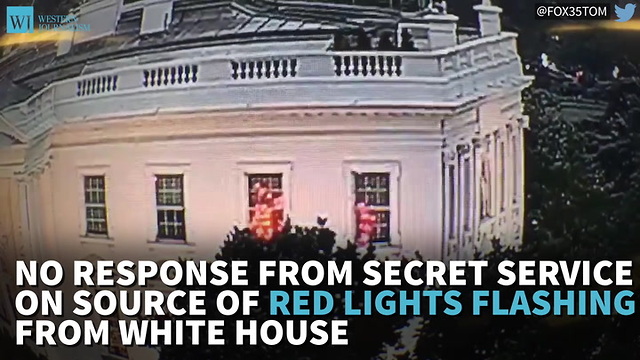 No Response From Secret Service On Source Of Red Lights Flashing From White House