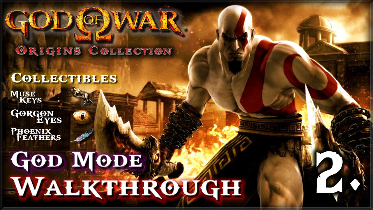 God of War [PS3] - Walkthrough / God Mode 100% / All Muse Keys & Upgrades (Part.2)