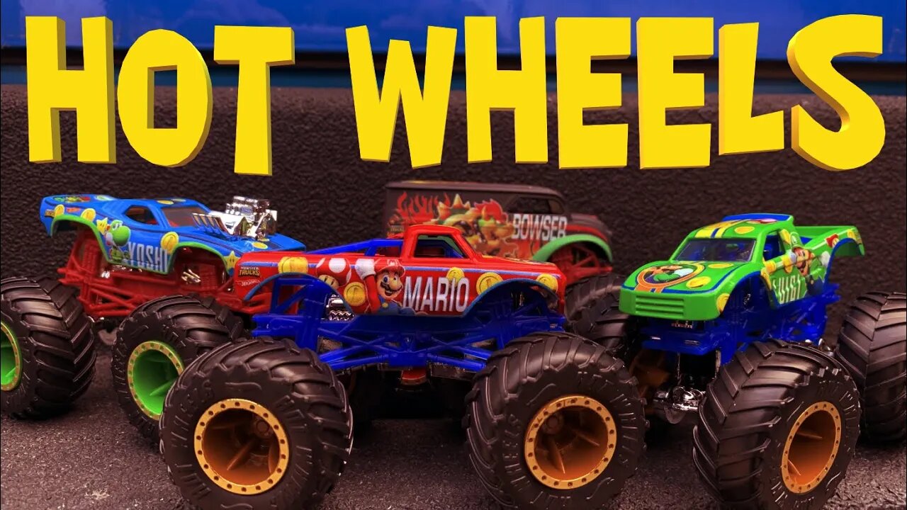 Super Mario Monster Trucks - HOT WHEELS MONSTER TRUCKS!!!