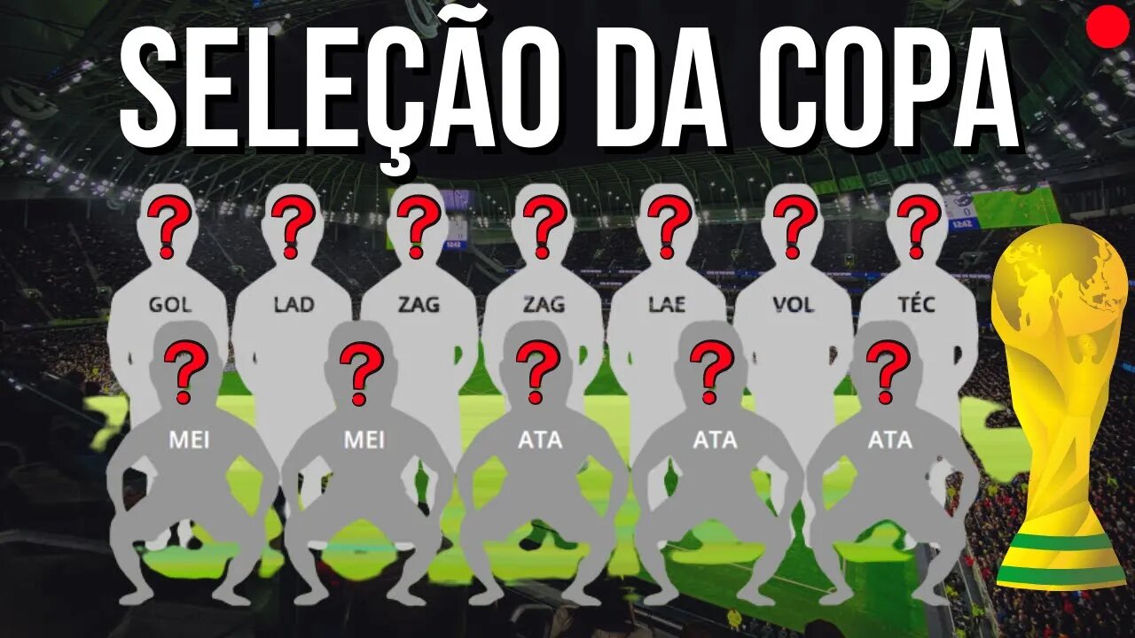 🏆[SELEÇÃO DA COPA]🏆 QUAL O TIME TITULAR DA COPA DO MUNDO DO CATAR #copadomundo #futebol