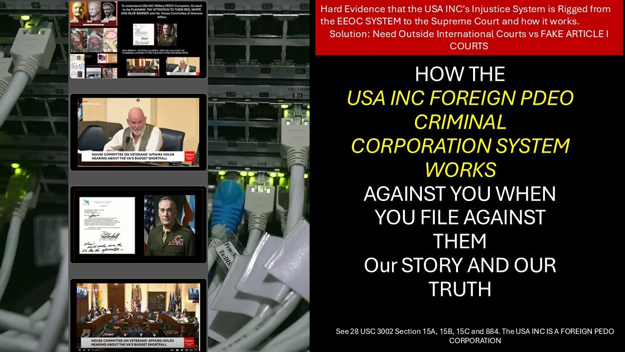 Hard Evidence that the USA INC’s Injustice System is Rigged from the EEOC SYSTEM to the Supreme Cour