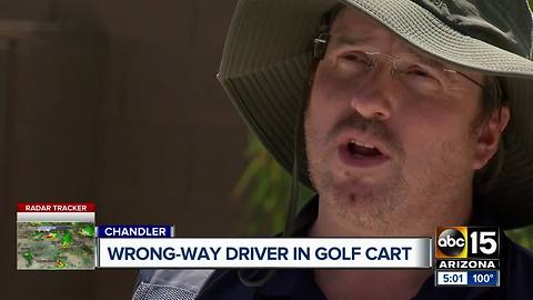 Wrong-way driver in golf cart arrested for second time