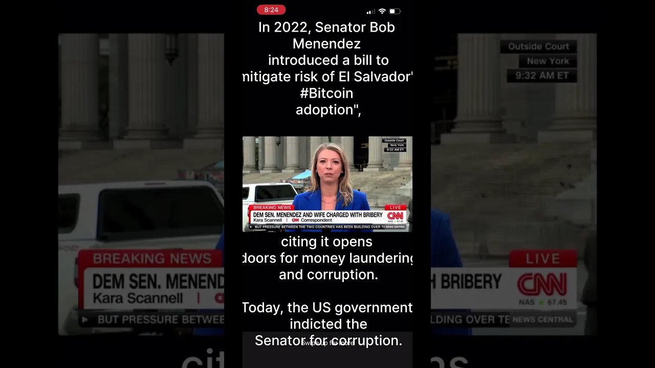 US Government Indicts Senator Bob Menendez For Bribery