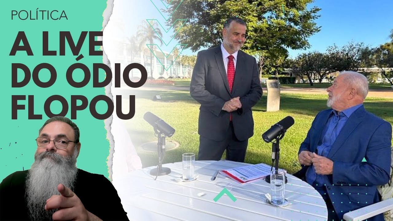 LULA faz NOVA LIVE que FLOPOU de NOVO com POUCAS VIEWS e 45 MINUTOS destilando ÓDIO contra BOLSONARO