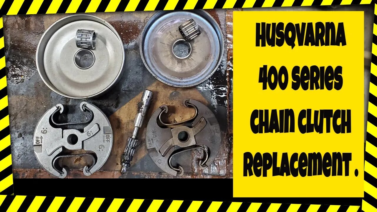 Husqvarna 445, 445E, 450 450E chain clutch replacement