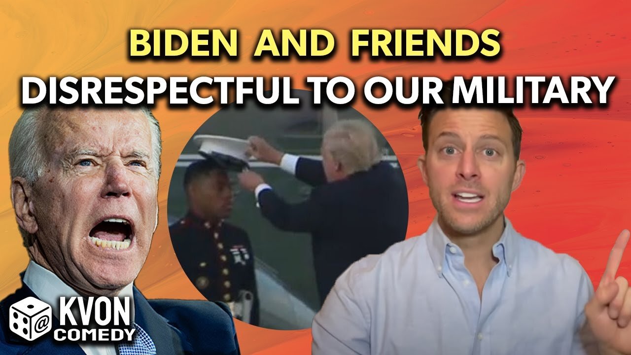 Biden & Friends Disrespect Our Troops, Trump Puts Hat Back On ("See the difference?")