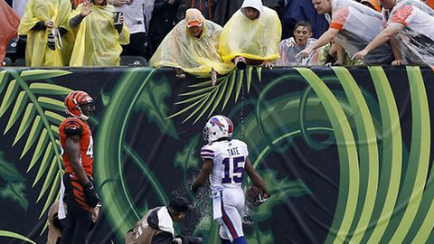 Bengals Fan Throws Beer at Bills’ Brandon Tate After Touchdown