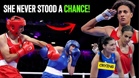 Male Boxer Makes Female QUIT In 45 Seconds In Olympics Boxing 2024